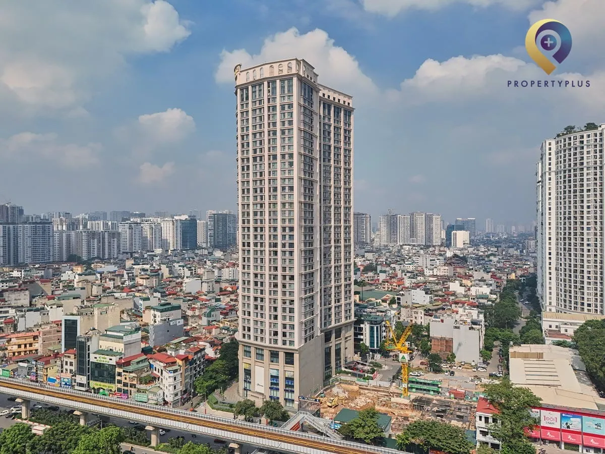 Toàn cảnh tòa nhà King Palace nhìn từ góc cao tại Hà Nội